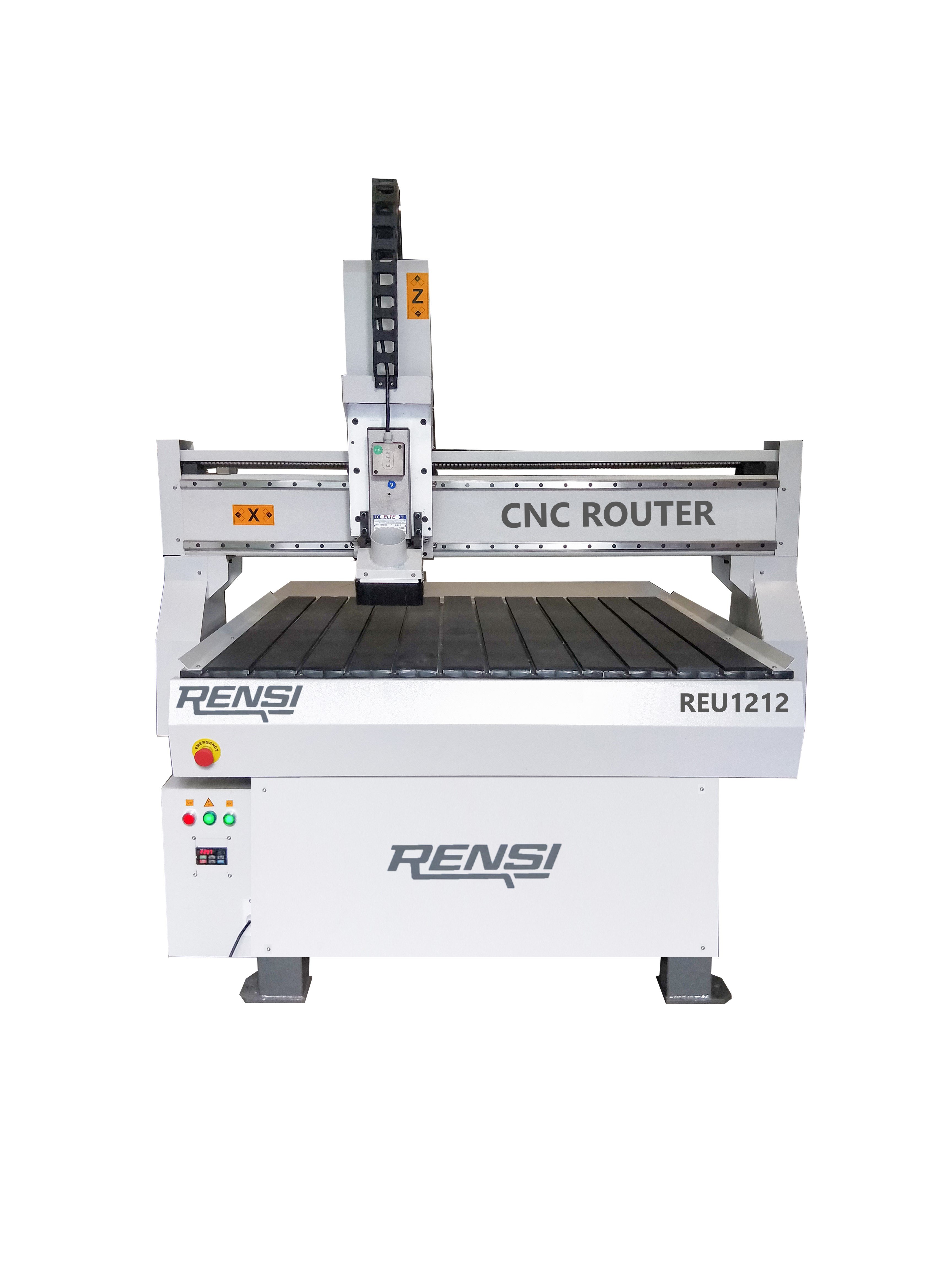 Rensi REU1212 CNC router with T-slot table.