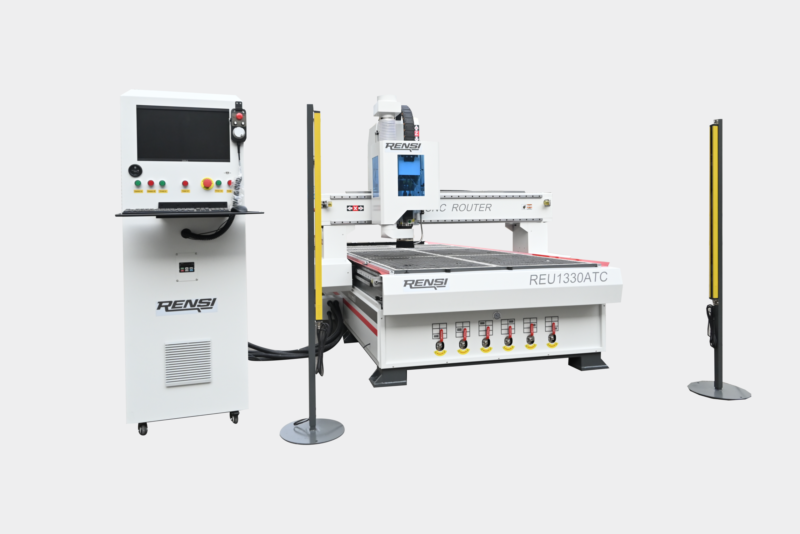 Router with light curtains and linear ATC overview